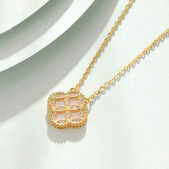 الفضة الإسترلينية 925 على شكل أربع أوراق925 sterling silver four leaf shape