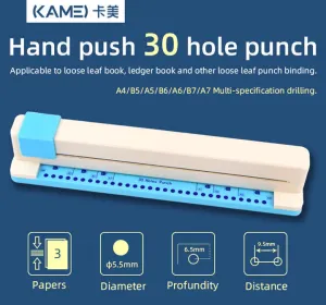 ثقوب لكمة ورقة ثقبCustom Hand A4 Hole Punch
