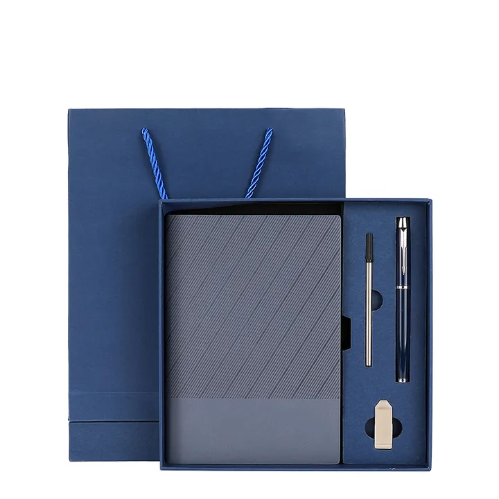 دفتر أعمال من الجلد الصناعي مخصص بكميات .  Custom PU Leather Business Notebook.