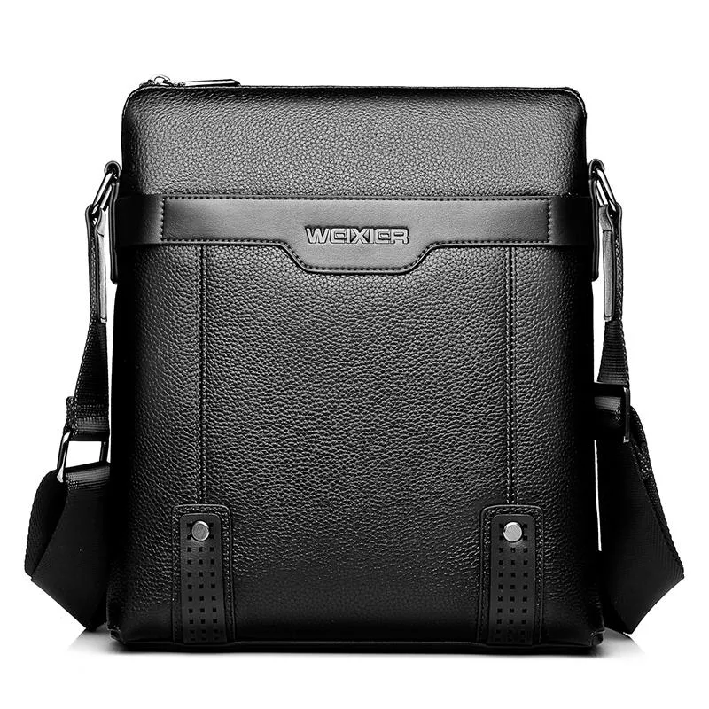 2 In 1 Men Pu Leather Shoulder Bag Handbag
