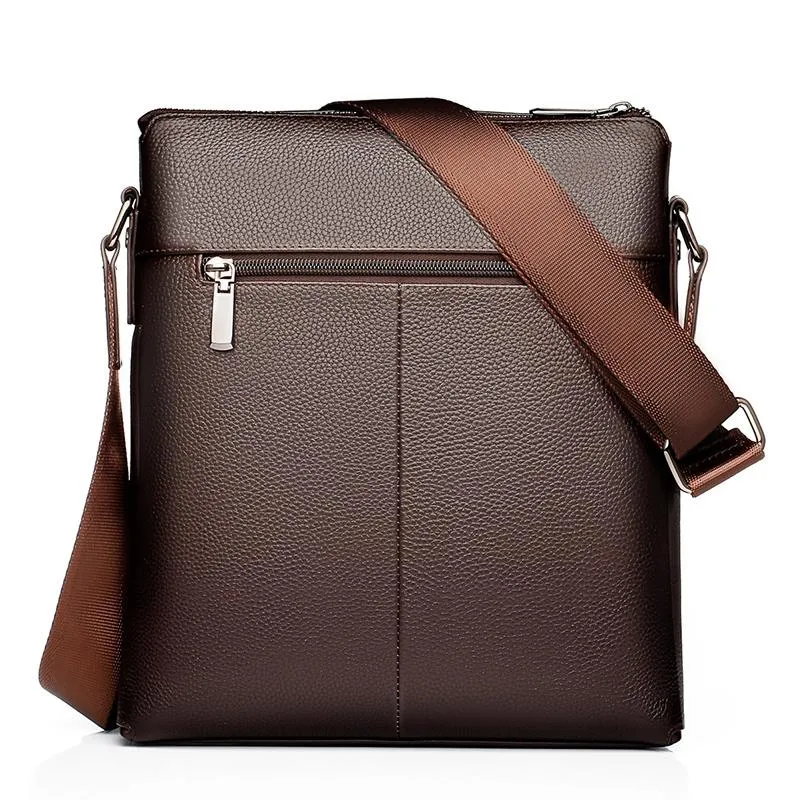 2 In 1 Men Pu Leather Shoulder Bag Handbag
