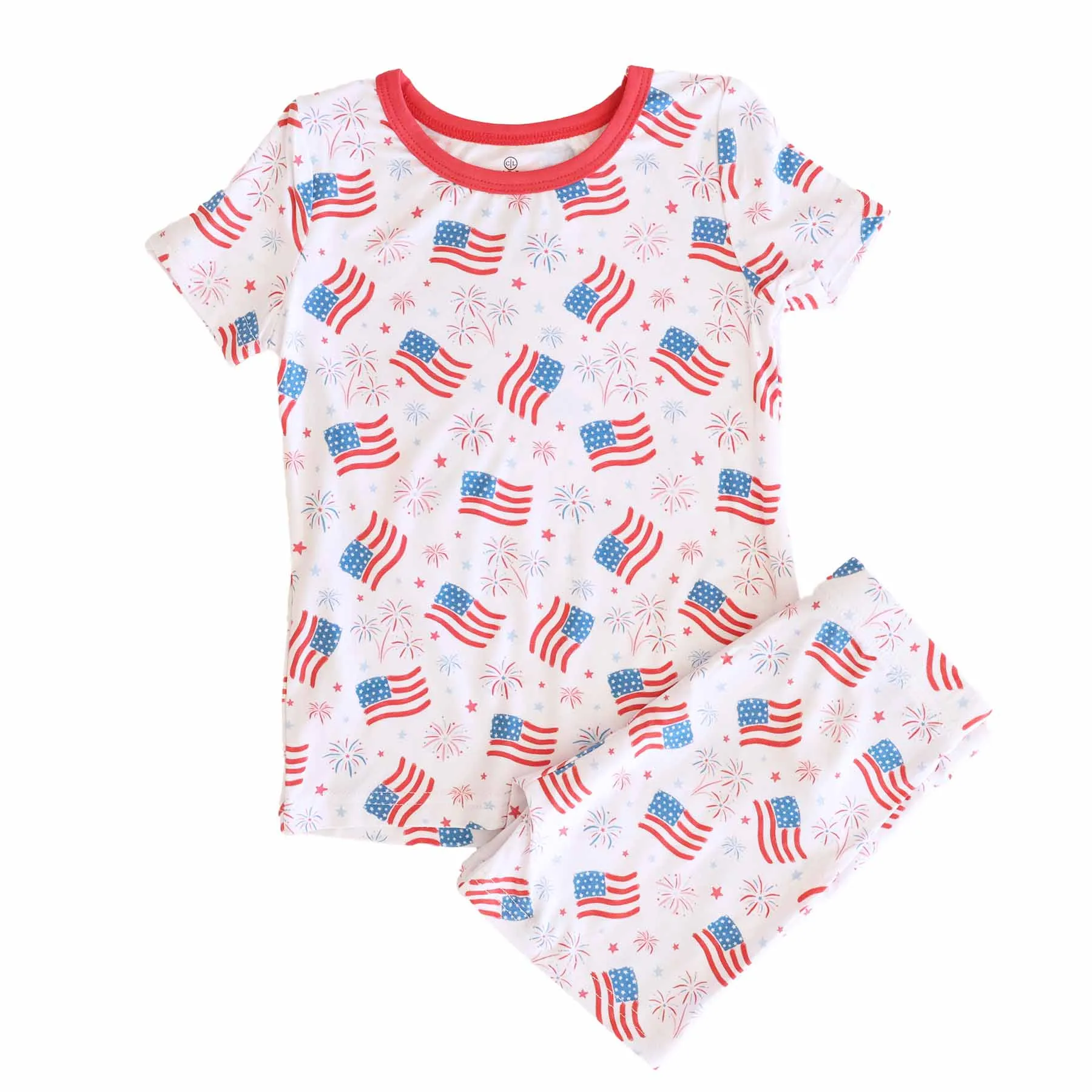 4th of July Two-Piece Short Pajama Sets