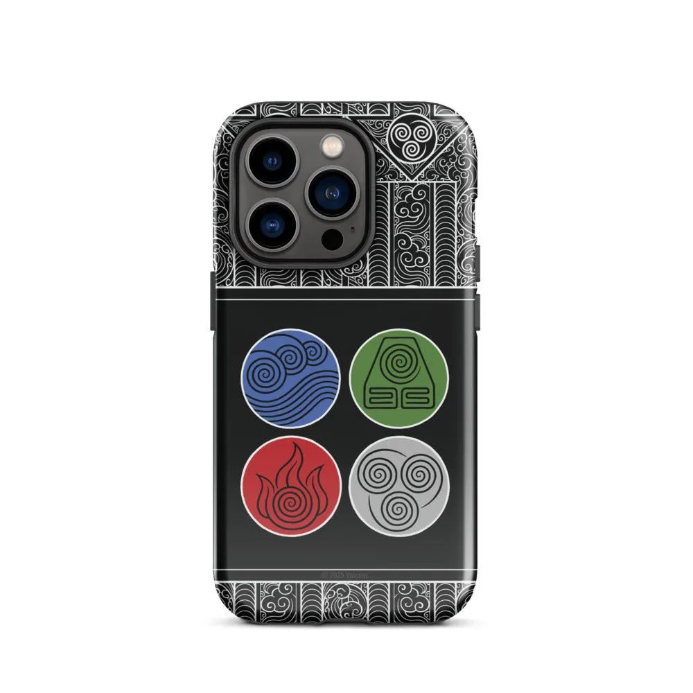 Avatar: The Last Airbender Water Earth Fire Air iPhone Case