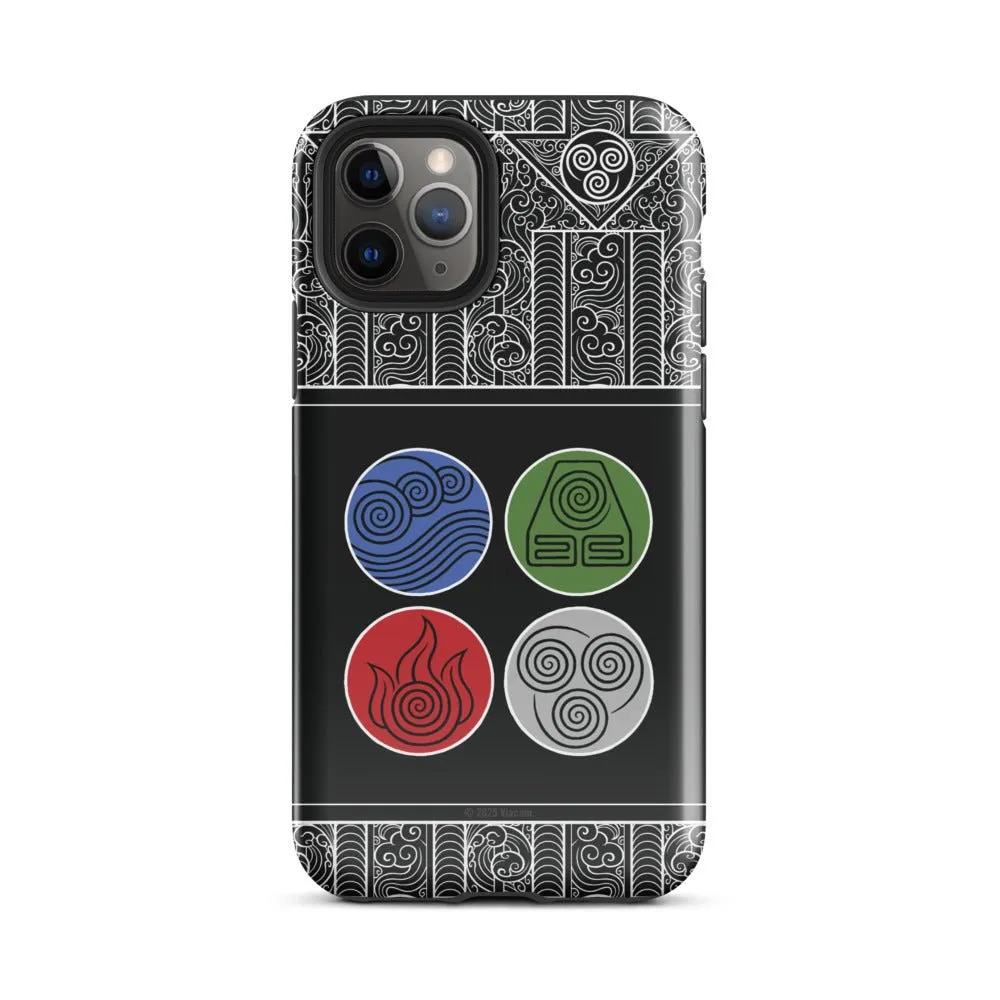 Avatar: The Last Airbender Water Earth Fire Air iPhone Case