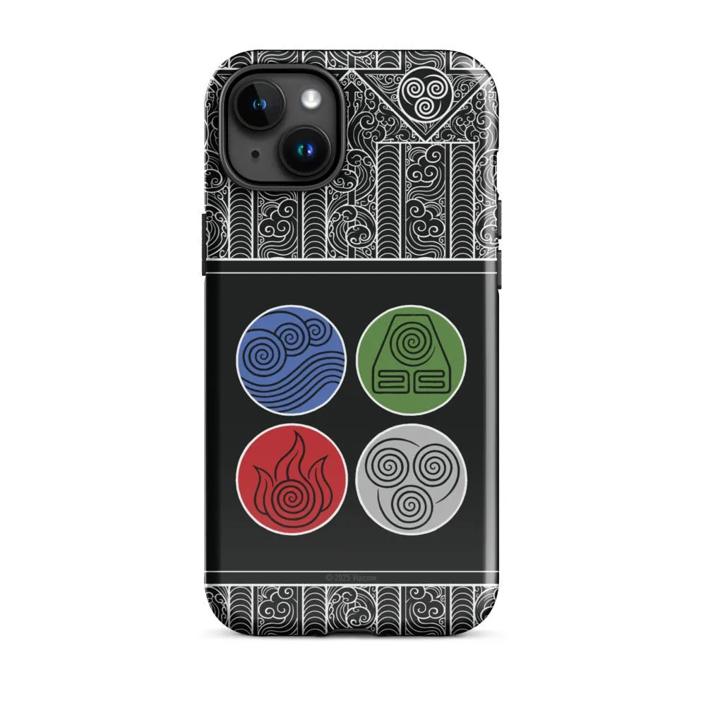 Avatar: The Last Airbender Water Earth Fire Air iPhone Case
