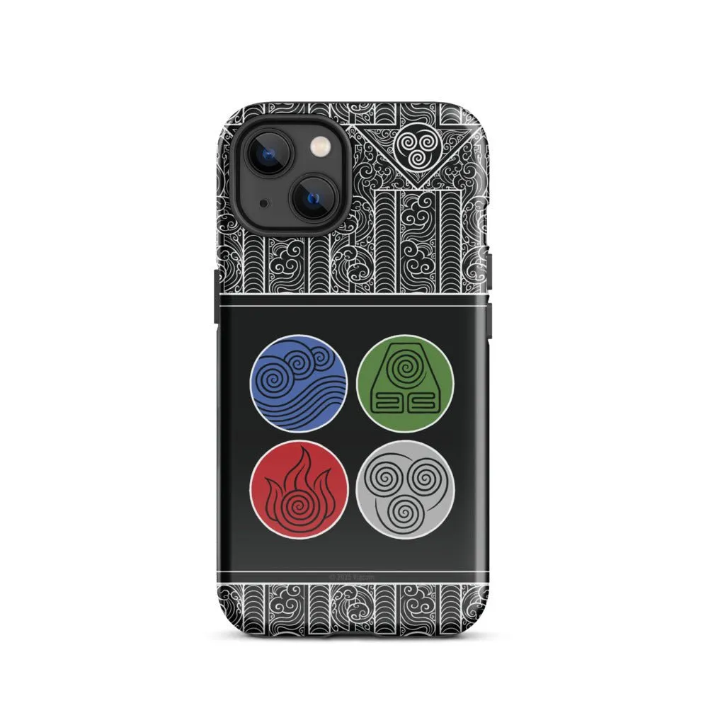 Avatar: The Last Airbender Water Earth Fire Air iPhone Case