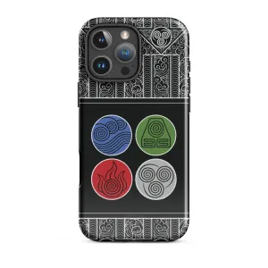 Avatar: The Last Airbender Water Earth Fire Air iPhone Case
