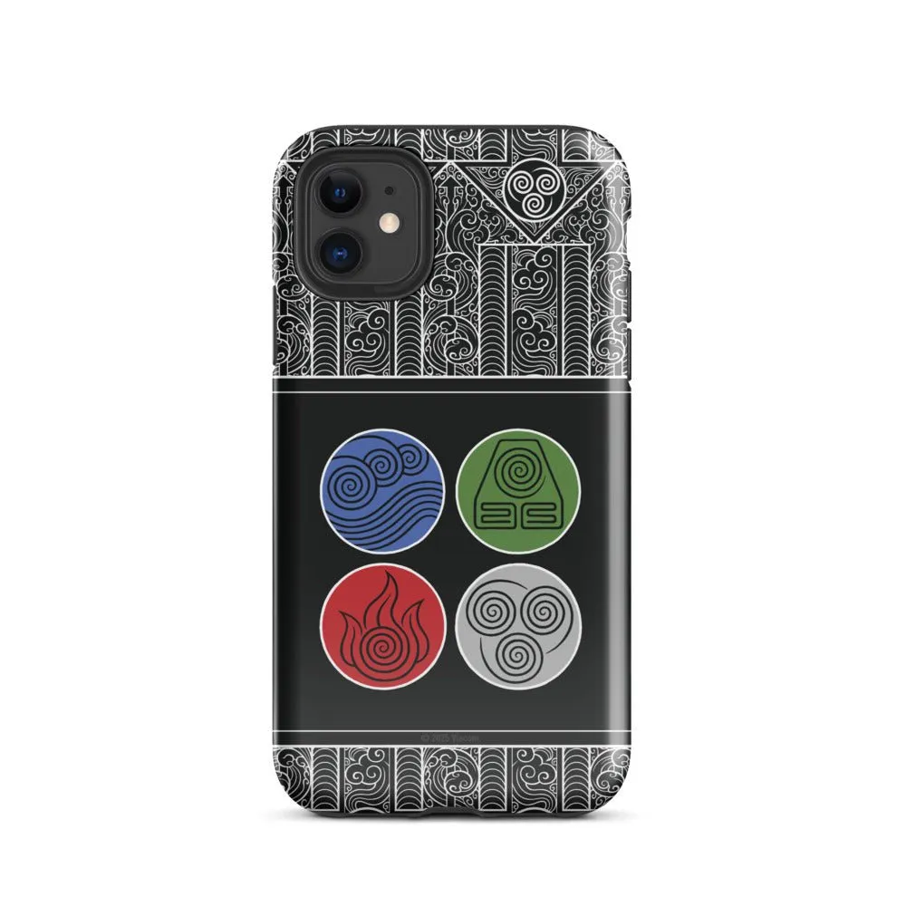 Avatar: The Last Airbender Water Earth Fire Air iPhone Case