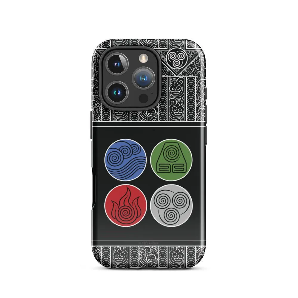 Avatar: The Last Airbender Water Earth Fire Air iPhone Case