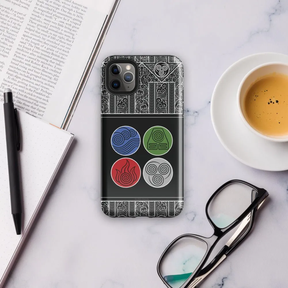 Avatar: The Last Airbender Water Earth Fire Air iPhone Case