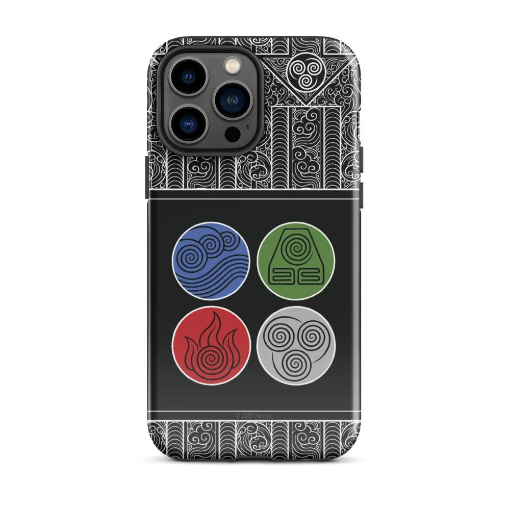 Avatar: The Last Airbender Water Earth Fire Air iPhone Case