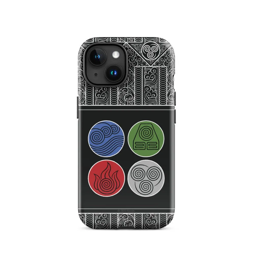 Avatar: The Last Airbender Water Earth Fire Air iPhone Case