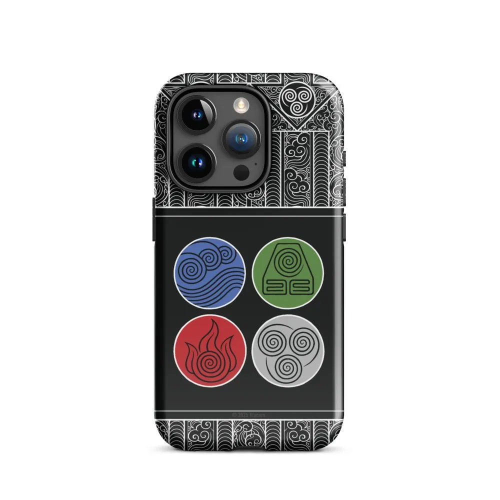 Avatar: The Last Airbender Water Earth Fire Air iPhone Case