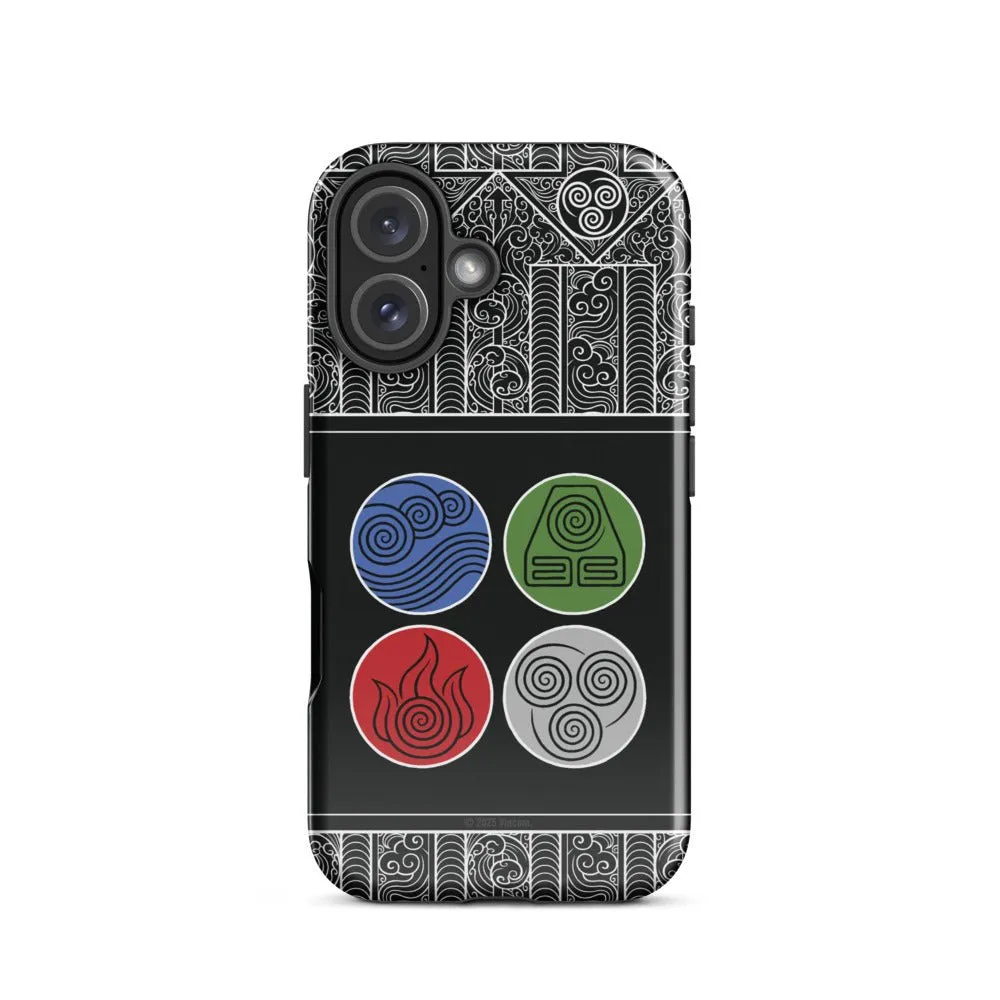 Avatar: The Last Airbender Water Earth Fire Air iPhone Case