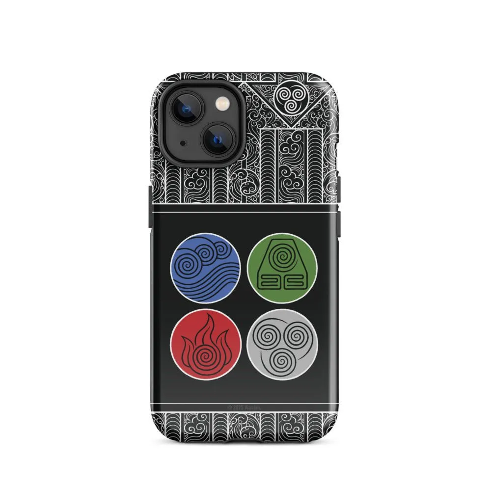Avatar: The Last Airbender Water Earth Fire Air iPhone Case