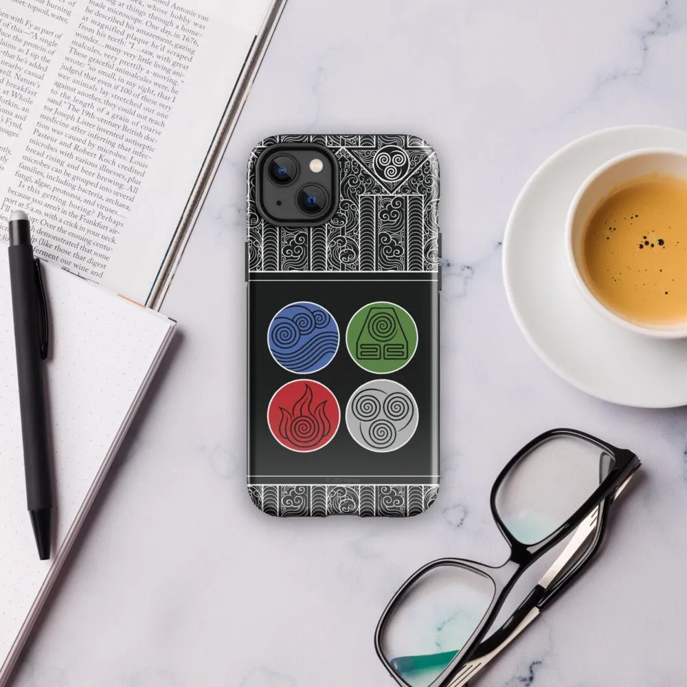 Avatar: The Last Airbender Water Earth Fire Air iPhone Case
