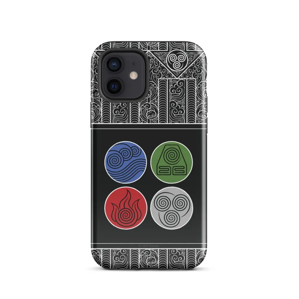 Avatar: The Last Airbender Water Earth Fire Air iPhone Case