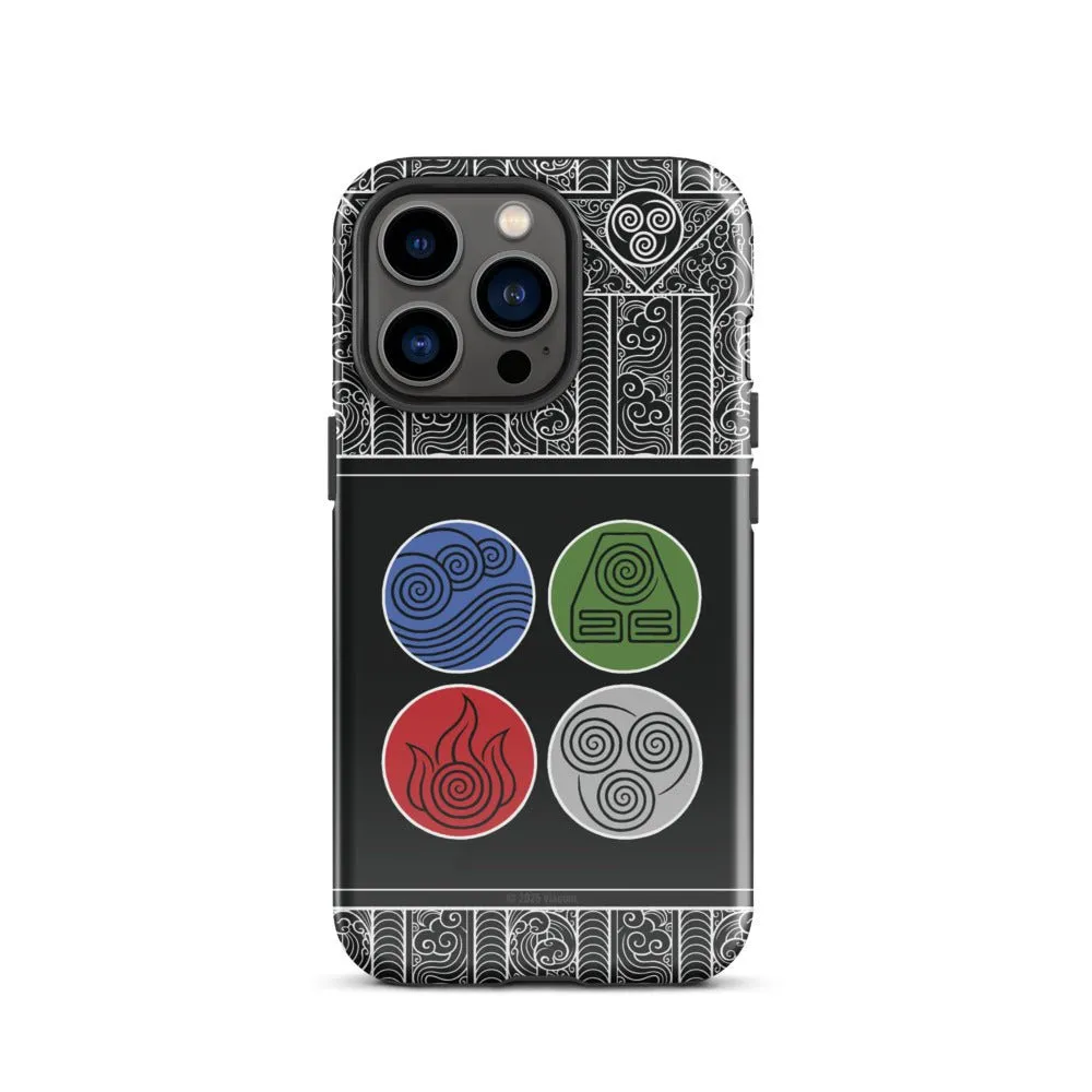 Avatar: The Last Airbender Water Earth Fire Air iPhone Case