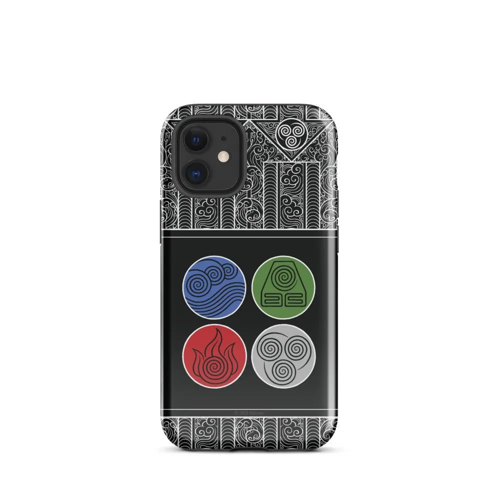 Avatar: The Last Airbender Water Earth Fire Air iPhone Case