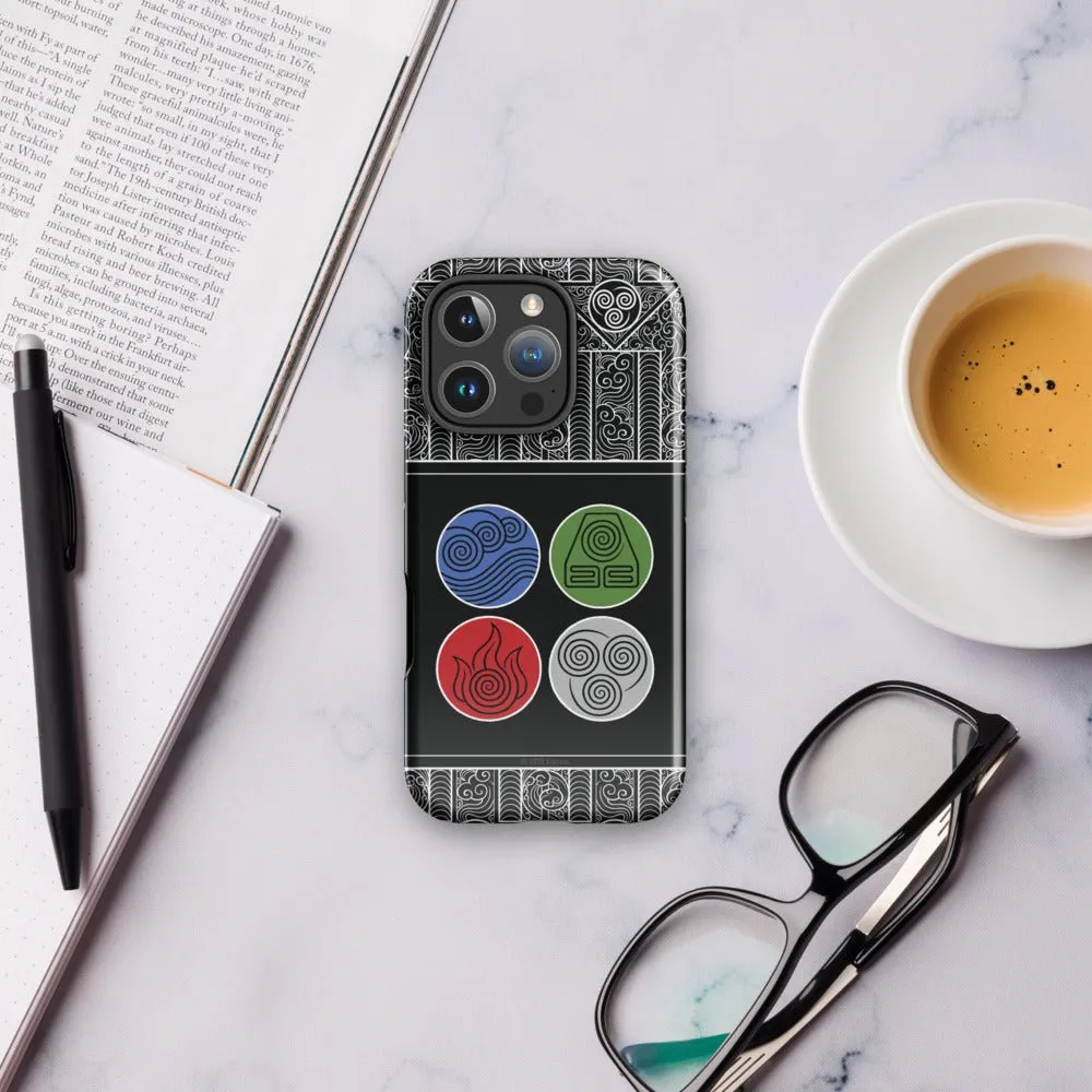 Avatar: The Last Airbender Water Earth Fire Air iPhone Case