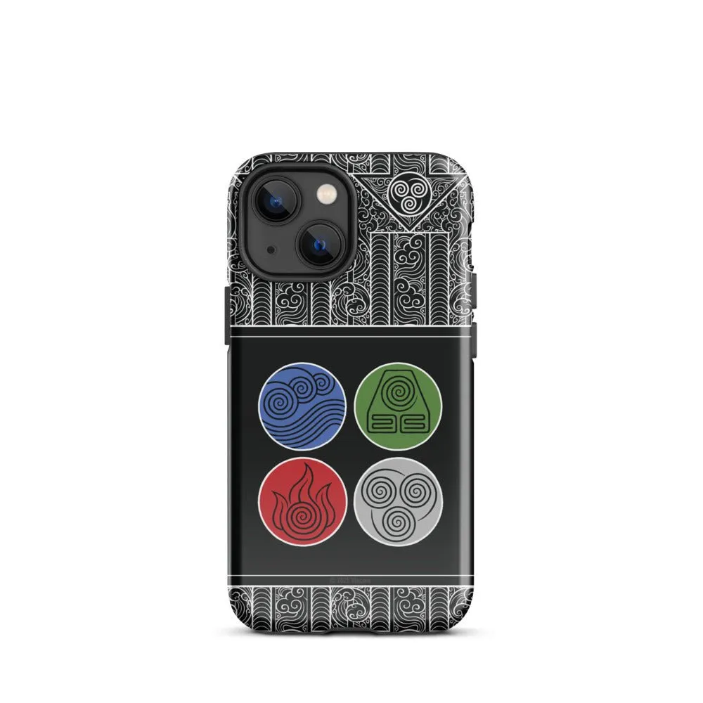 Avatar: The Last Airbender Water Earth Fire Air iPhone Case