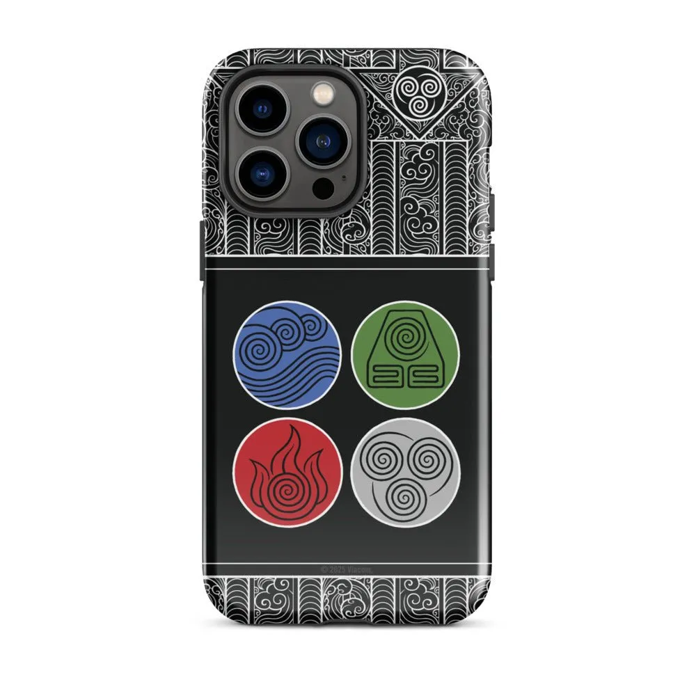 Avatar: The Last Airbender Water Earth Fire Air iPhone Case