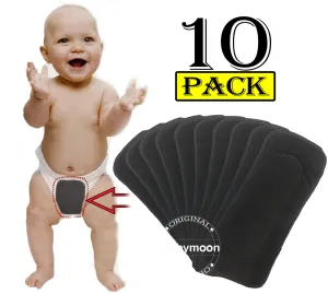 Babymoon 5 Layers Reusable Washable Cloth Diaper Nappy Inserts (Set of 10)