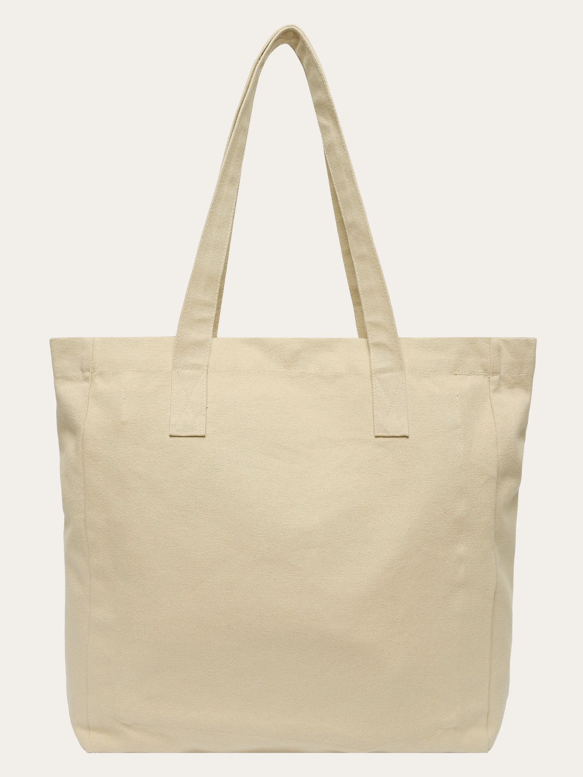 Canvas tote bag GOTS/Vegan - Light feather gray