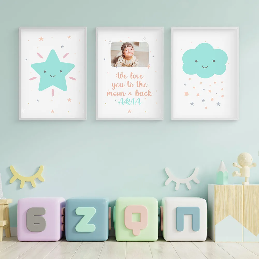 Doodle's Wall Frames - In The Sky (Set Of 3) Style 1