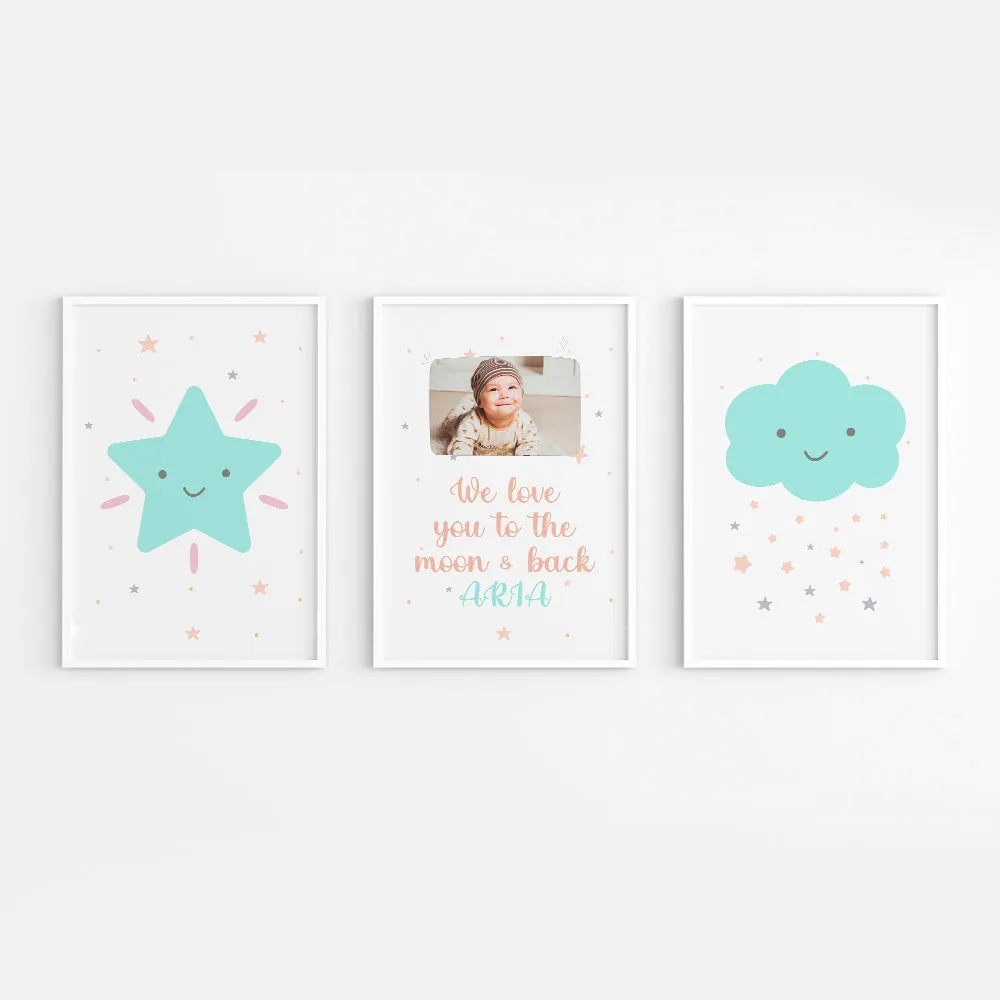 Doodle's Wall Frames - In The Sky (Set Of 3) Style 1