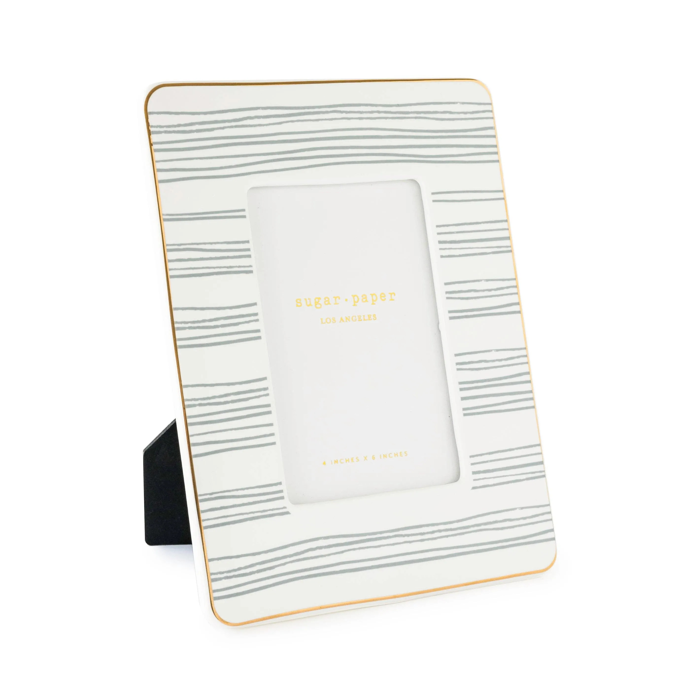 Dusty Blue Stripe Photo Frame