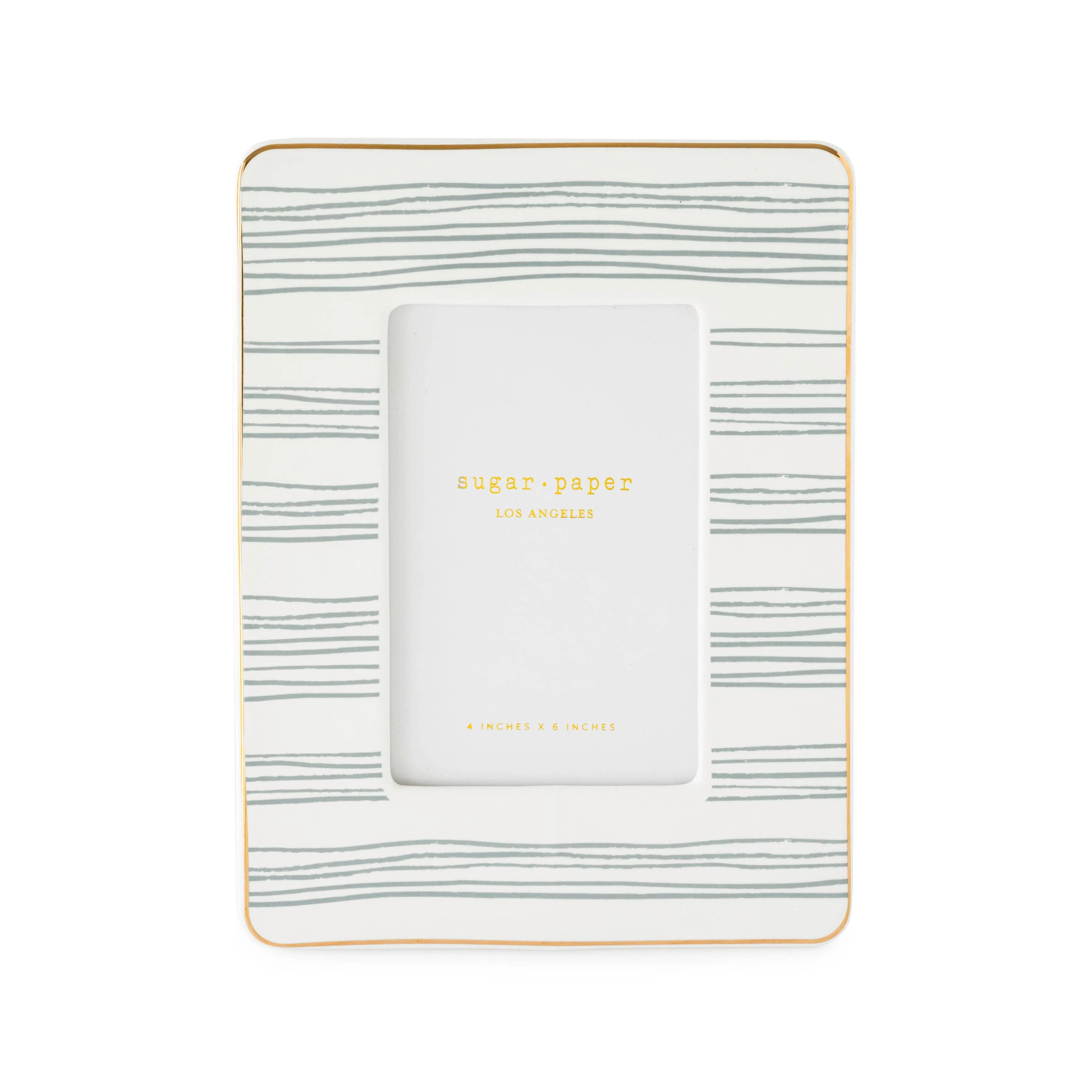 Dusty Blue Stripe Photo Frame
