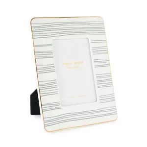 Dusty Blue Stripe Photo Frame