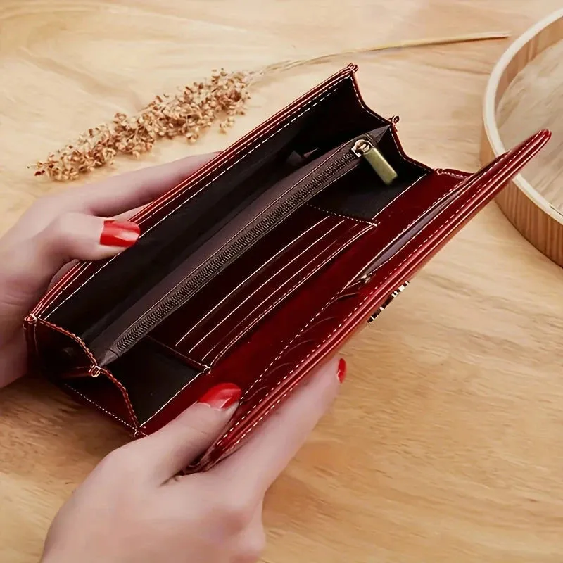 Elysia Women's Long Leather Wallet