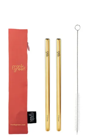 FRANK GREEN 20oz/34oz STRAW 2PACK - LIVING CORAL