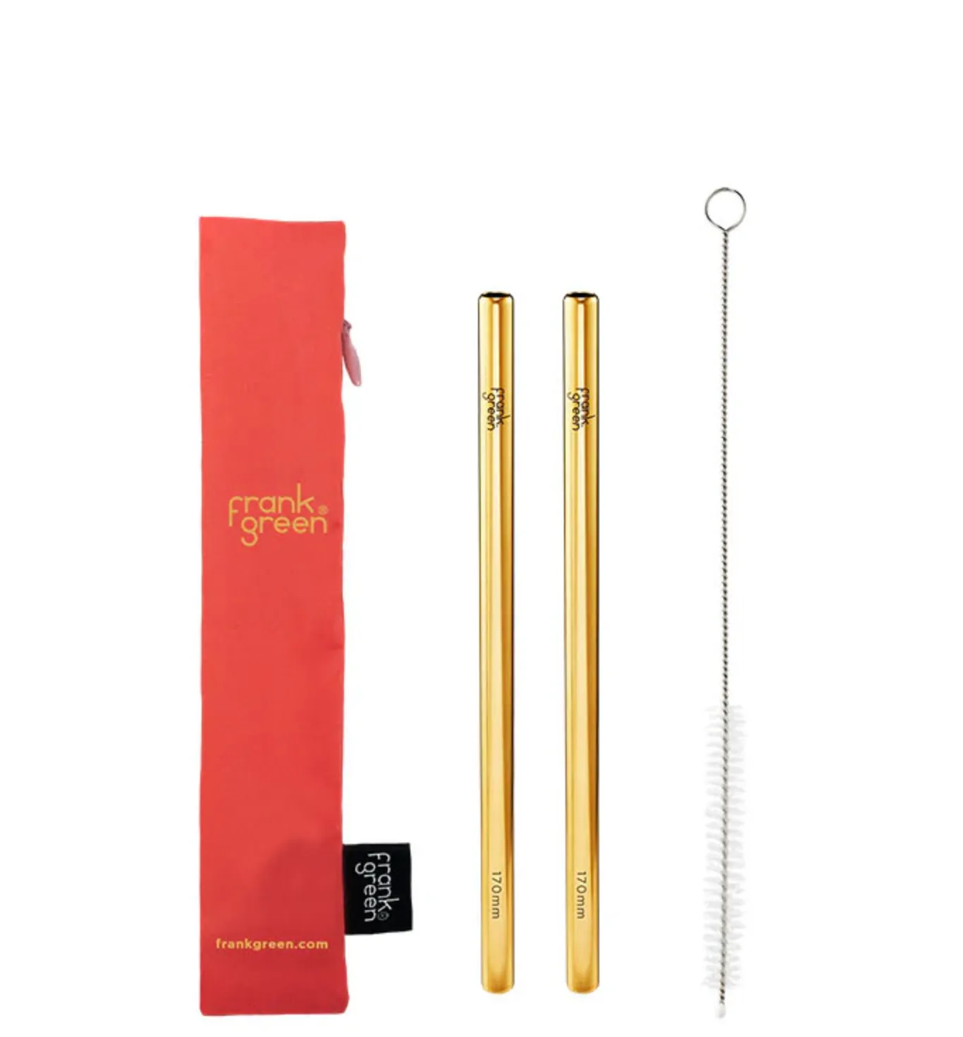 FRANK GREEN 20oz/34oz STRAW 2PACK - LIVING CORAL