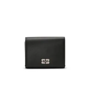 Ganni Bou Trifold Wallet (Black)