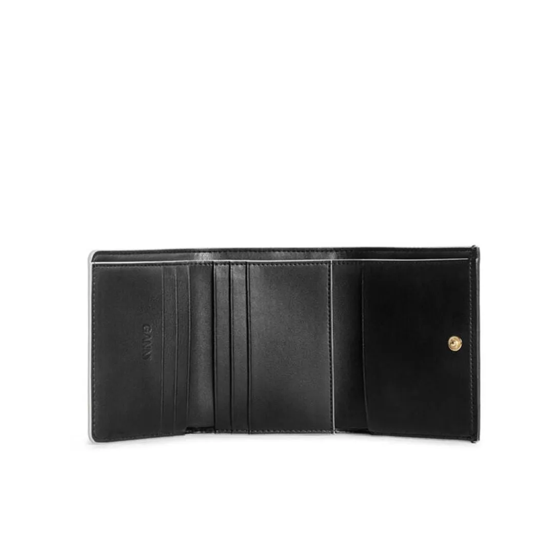 Ganni Bou Trifold Wallet (Black)