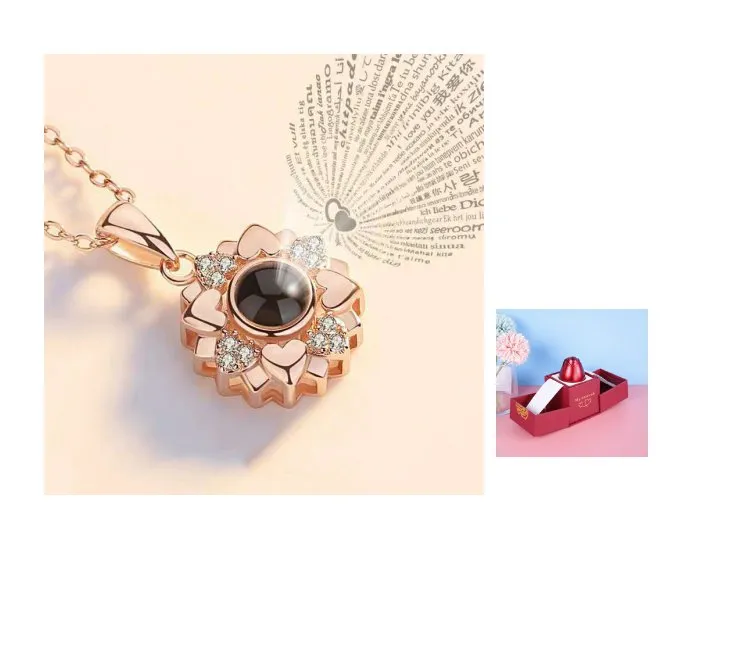 Gifts Rose- Silver Necklaces