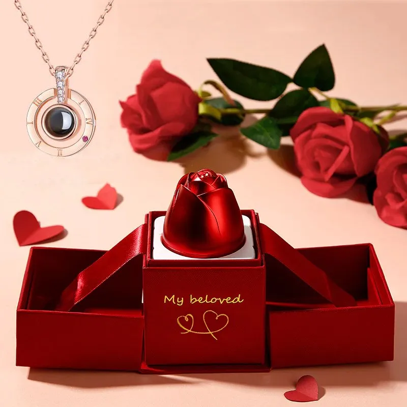 Gifts Rose- Silver Necklaces