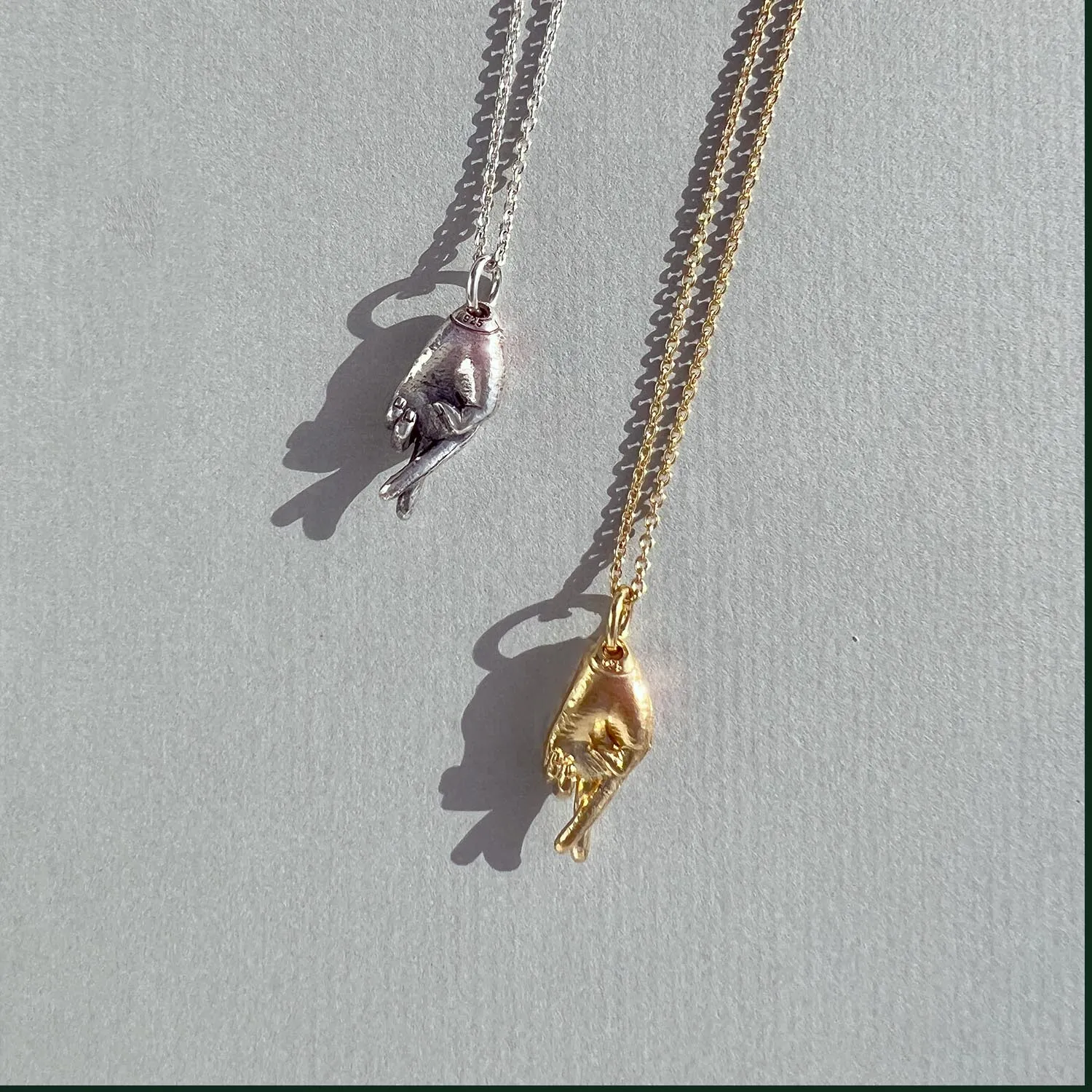 Good Luck Charm Necklace Silver