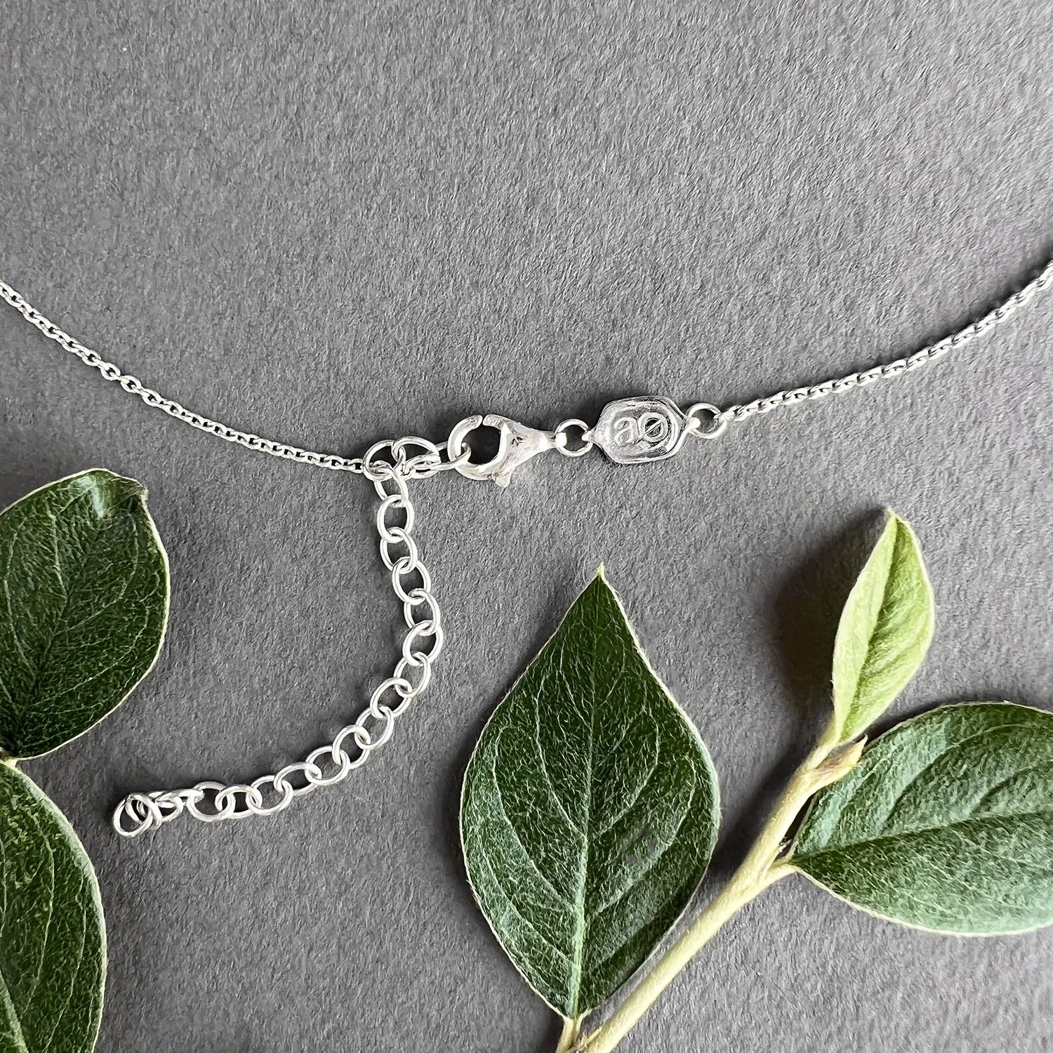 Good Luck Charm Necklace Silver