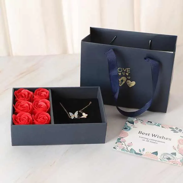 Hot Selling Stock Jewelry Rose Soap-صندوق هدايا