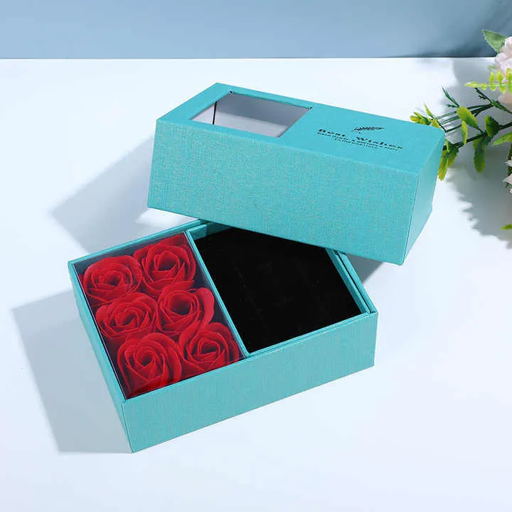 Hot Selling Stock Jewelry Rose Soap-صندوق هدايا
