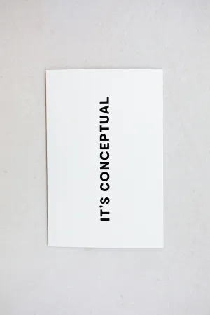 It's Conceptual Card