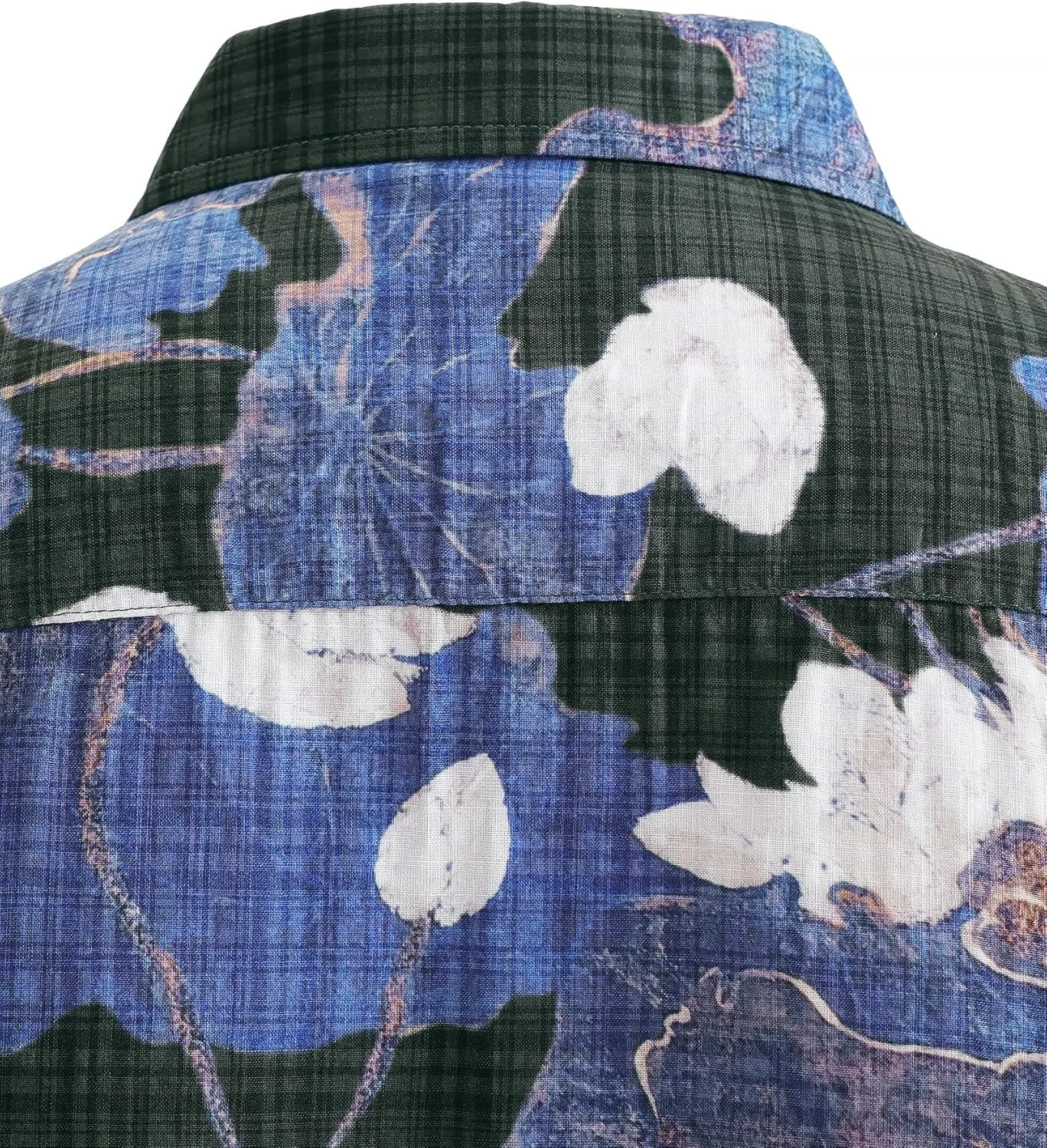 JOGAL Men's Flower Short Sleeve Button Down Hawaiian Shirt
