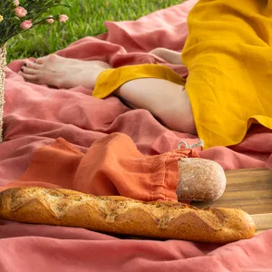 MENIQUE Reusable 100% Linen Bread Bag