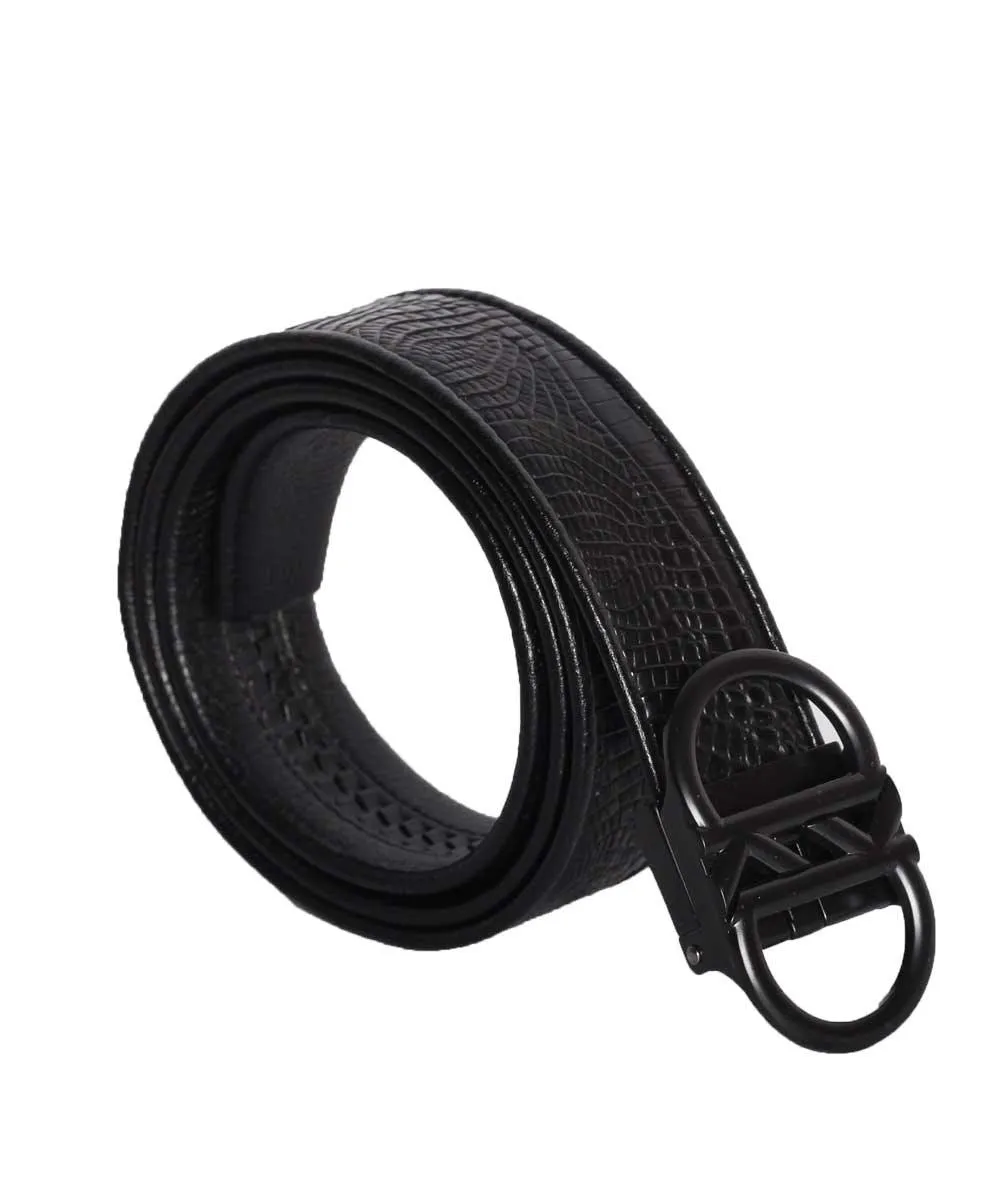 Men's seperate Black Leather Belt