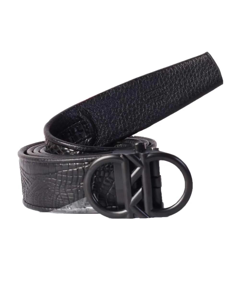 Men's seperate Black Leather Belt