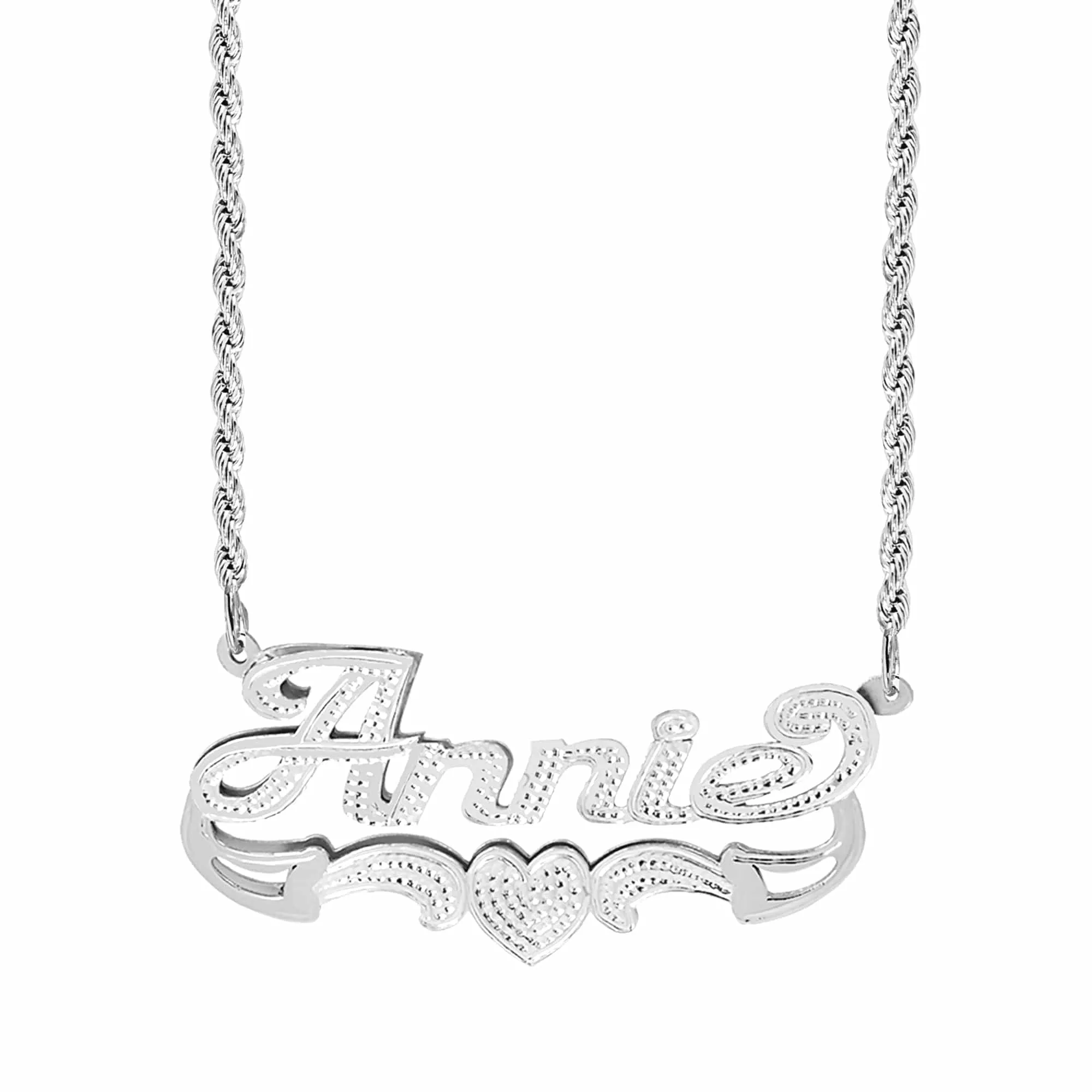 Personalized Double Nameplate necklace Annie